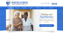 Desktop Screenshot of excellencesafehomecare.com