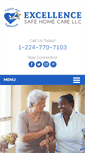 Mobile Screenshot of excellencesafehomecare.com